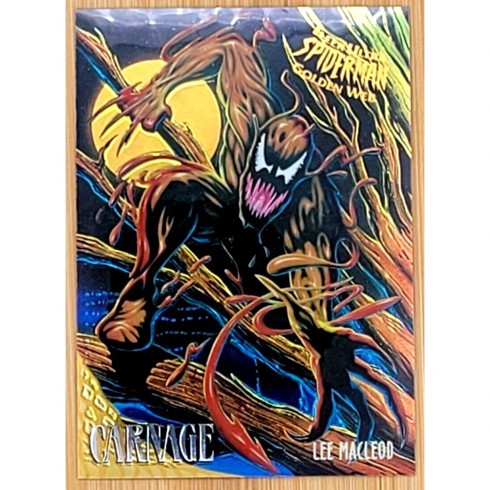 1995 FLEER ULTRA SPIDER-MAN GOLDEN WEB‎ CARNAGE LIMITED EDITION 2 OF 9